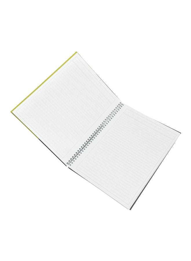 إف اي أس  دفتر ملاحظات بسلك وغلاف صلب مناسب لمادتين بني/ أصفر/ أبيض - Image 2