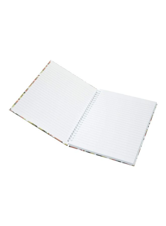 إف اي أس  طقم دفاتر ملاحظات حلزوني بغلاف صلب مكون من 5 قطع وردي/أخضر/أبيض - Image 2