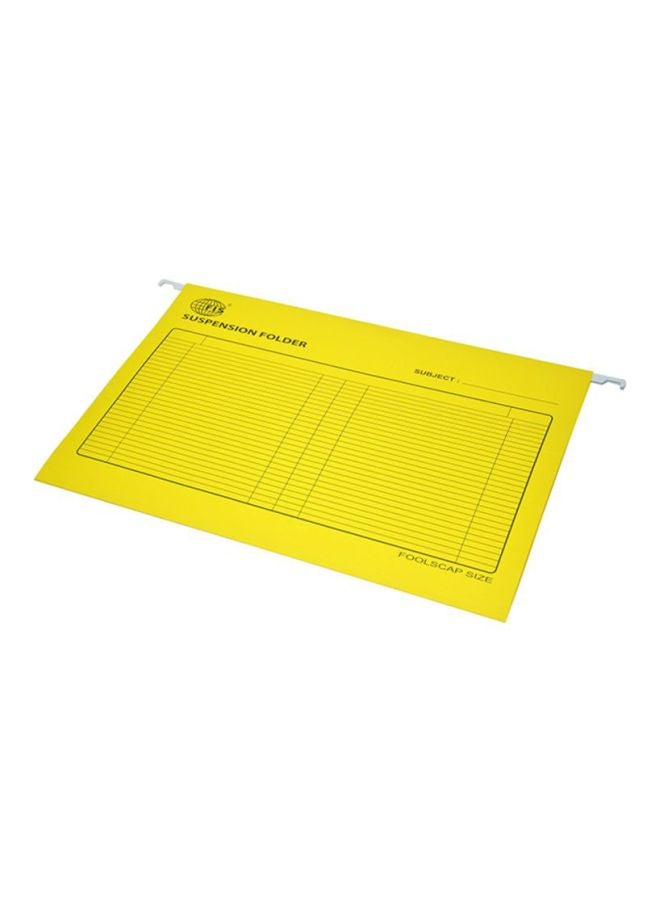 FIS 50-Piece Suspension Folder Yellow - Image 1
