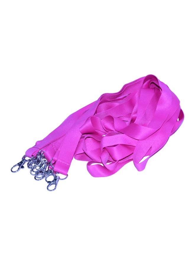 إف اي أس  طقم علاقات بطاقات مزودة بخطاف معدني مكونة من 10 قطع أرجواني نيون - Image 1