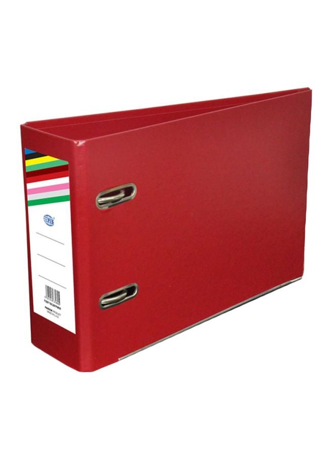 FIS Fixed Mechanism Box File Maroon - Image 1