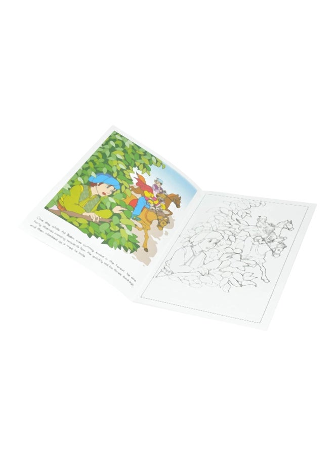 FIS 12-Piece Alibaba And The Forty Thieves Coloring Book Set Green/red/Blue - Image 3