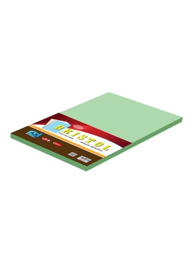 FIS 50-Piece Bristol Board Green