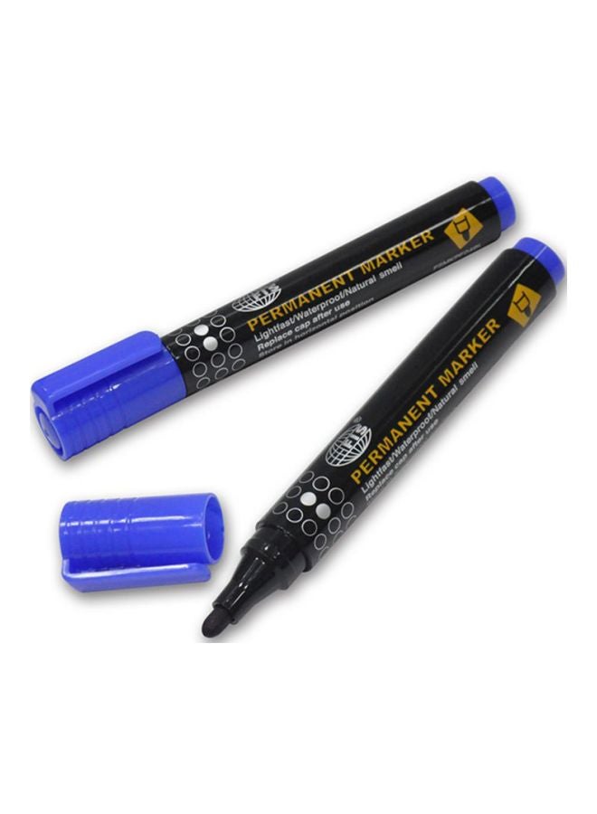 إف اي أس  طقم أقلام تحديد دائمة مكون من 12 قطعة الأسود / الأزرق - Image 2