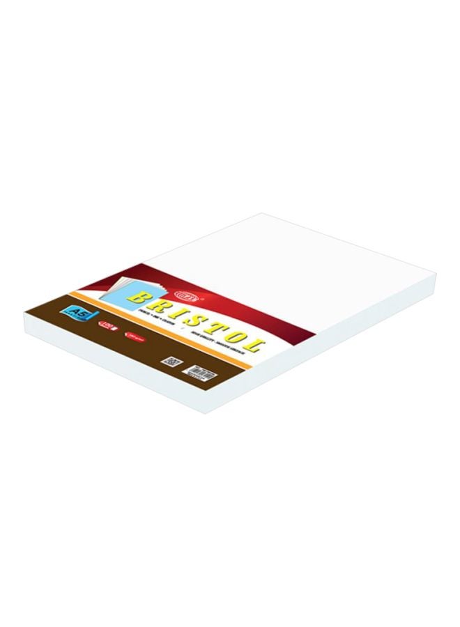 FIS 100-Piece A5 Bristol Board Sheet A5 