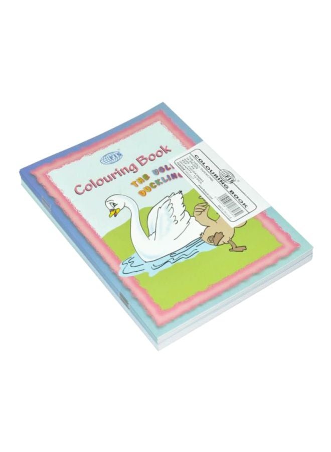 إف اي أس  طقم كتب تلوين ذا أجلي داكلينج مقاس A5 مكوّن من 12 قطعة أخضر/أبيض/بني - Image 1