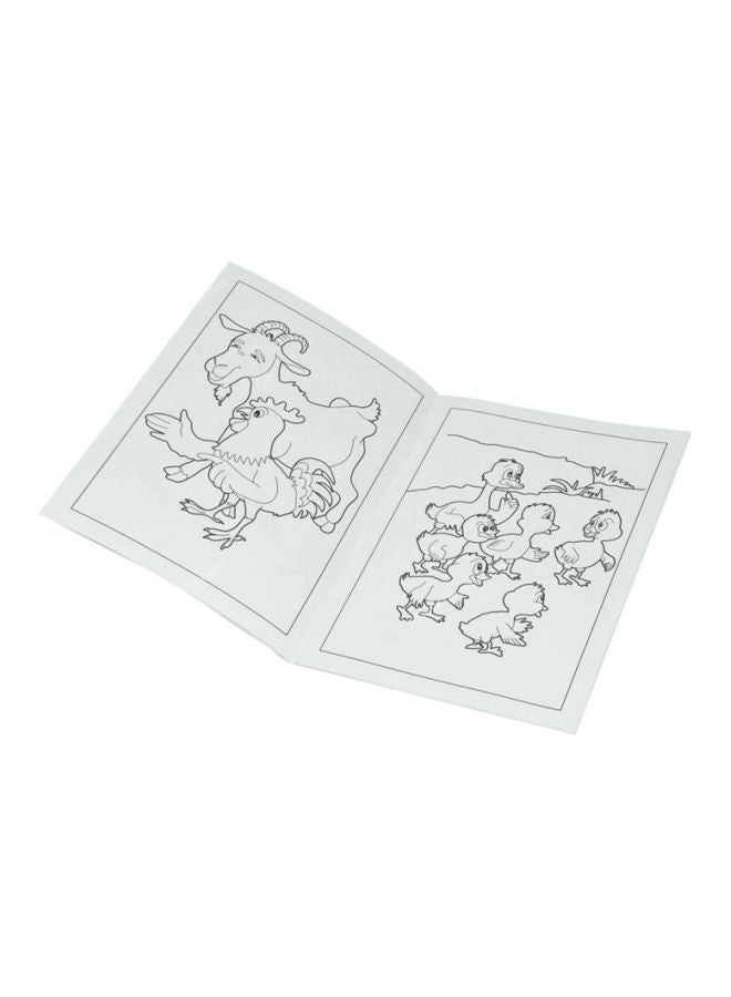 إف اي أس  طقم كتب تلوين ذا أجلي داكلينج مقاس A5 مكوّن من 12 قطعة أخضر/أبيض/بني - Image 3