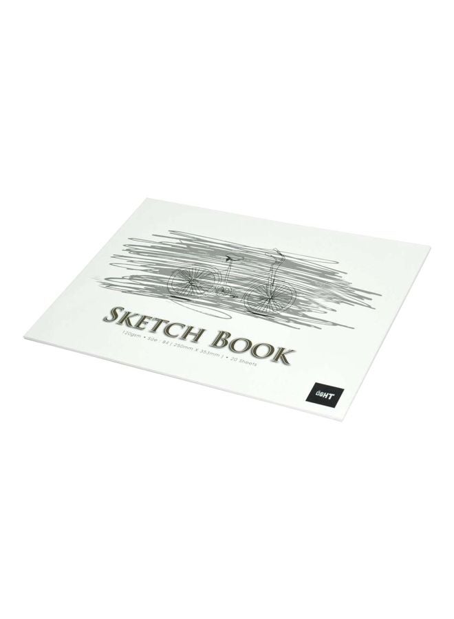 إف اي أس  مجموعة دفاتر رسم من 12 قطعة أبيض/ أسود - Image 3