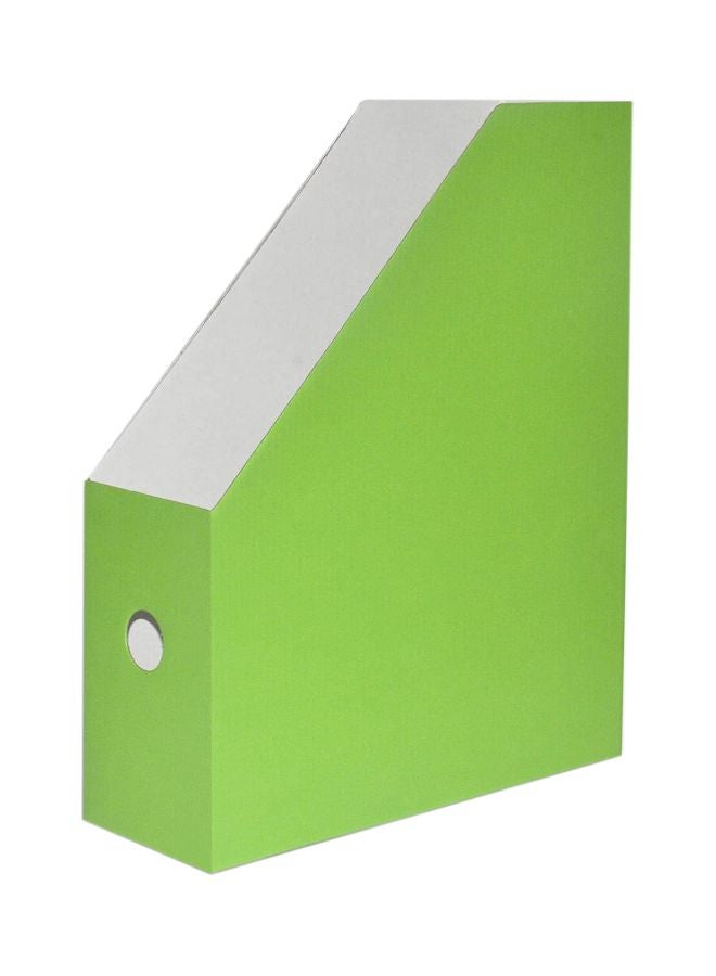 FIS A4 Magazine Holder Cardboard Green - Image 1