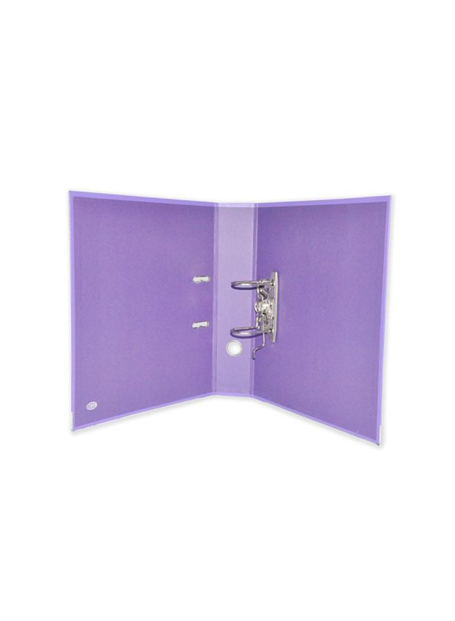 FIS - Fixed Mechanism Box File Purple/White/Yellow - Image 1