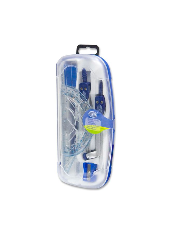 FIS 9-Piece Math Material Set Blue/Clear/Silver - Image 2
