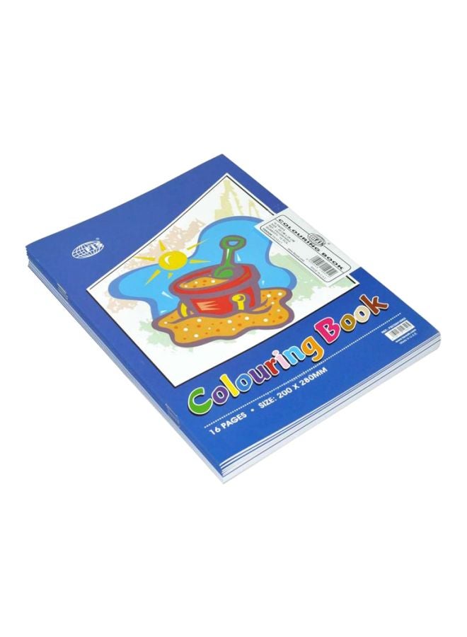FIS 12-Piece A4 Coloring Book Multicolour - Image 1