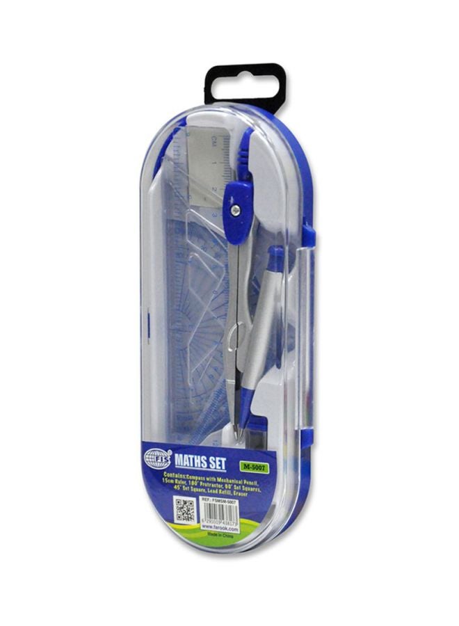 FIS 7-Piece Geometric Box Set Silver/Blue/Clear - Image 2