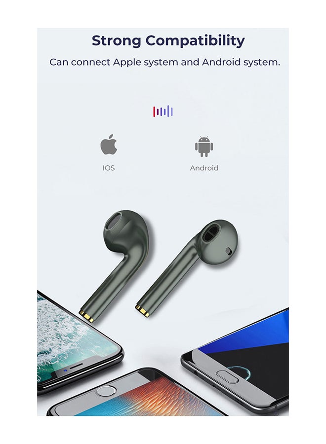 J18 Wireless In-Ear Earphone Matte Pro Dark Green - Image 4