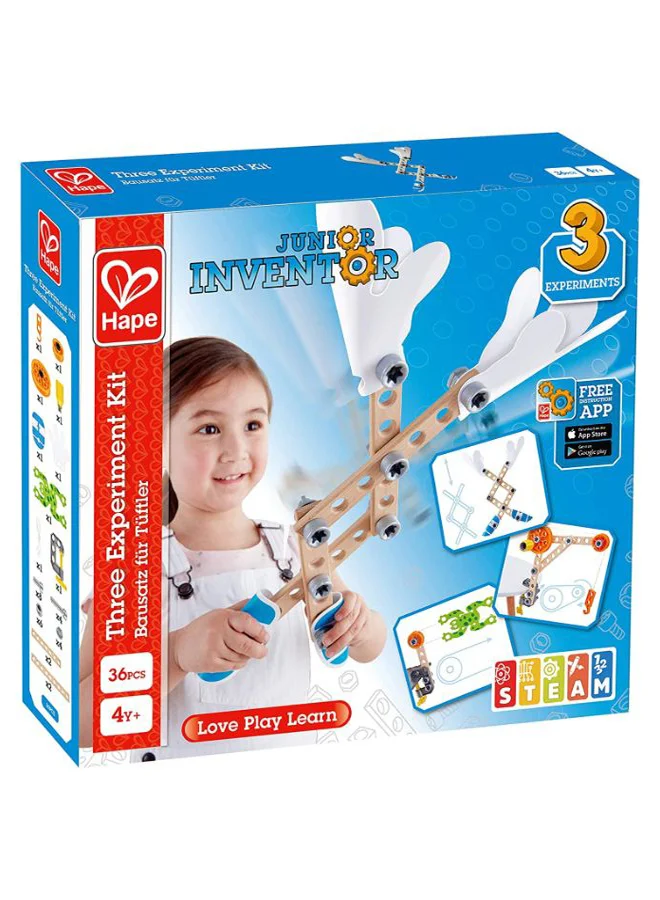 Hape E3030 Junior Inventor Kids Physics Mechanical Crane Kit 36 6+ Years