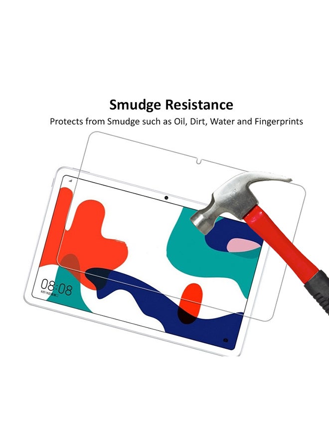 دبليو تيك مجموعة لاصقات حماية للشاشة من الزجاج المقوى بجودة ممتازة مضادة للخدش لهواتف هواوي ميت باد مقاس 10.4 بوصة من قطعتين شفاف - Image 3