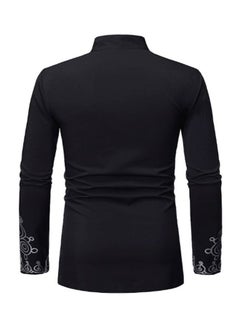 Lucky Cross-Border Kurta Black/Silver  - Image 2