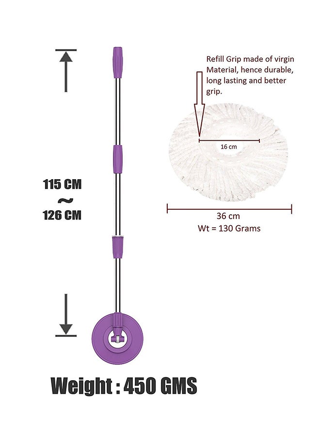Magic Floor Mop Purple 46x23.5x26mm