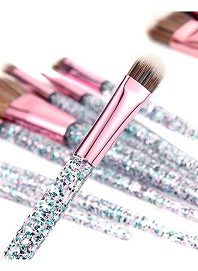 general 10-Piece Makeup Brush Set White/Black/Pink - Image 5