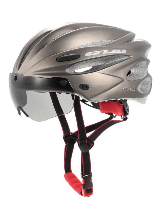 جي يو بي خوذة دراجة مع نظارات واقية مغناطيسية قابلة للفصل 29x23x17سم - Image 1