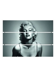 allure 3-Piece Marilyn Monroe Decorative Painting Set With Frame Grey 70x54cm  - Image 1