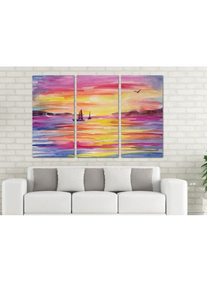 Fancy 3-Piece Tableau Modern Art Set Multicolour 100x70cm - Image 2