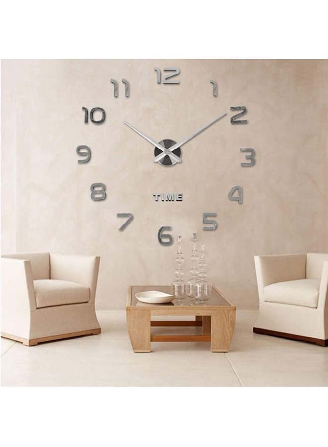 3D Acrylic Wall Clock Silver - v1599122938/N40080623A_2