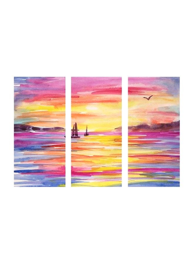 Fancy 3-Piece Tableau Modern Art Set Multicolour 100x70cm - Image 1