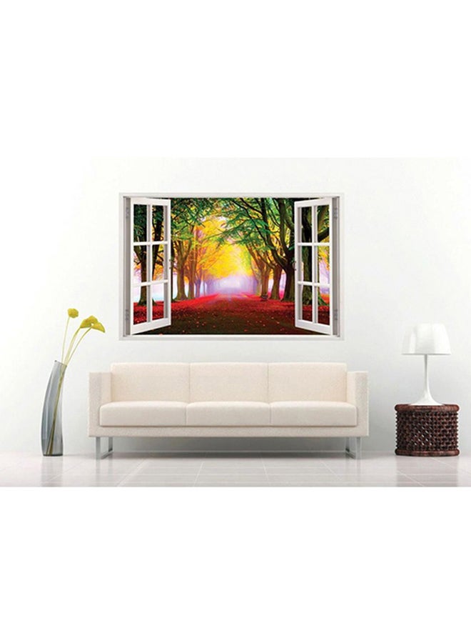 Positive Art Nature Themed Wall Sticker Yellow/Green/Red 100x65cm - Image 2