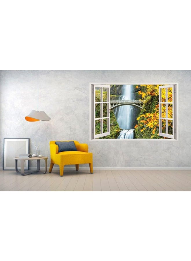 Positive Art Nature Themed Wall Sticker Yellow/Green/White 100x65cm - Image 2