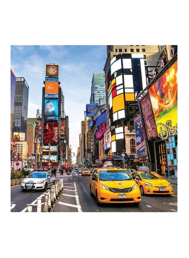 Sasb City Themed Wall Painting Without Frame Multicolour 30x30cm 