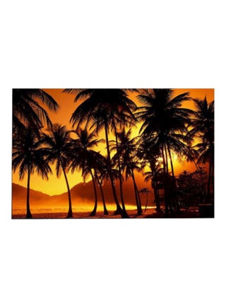 Landscape And Nature Canvas Painting Orange/Black/Yellow 45x70cm - v1599123904/N40090663A_1