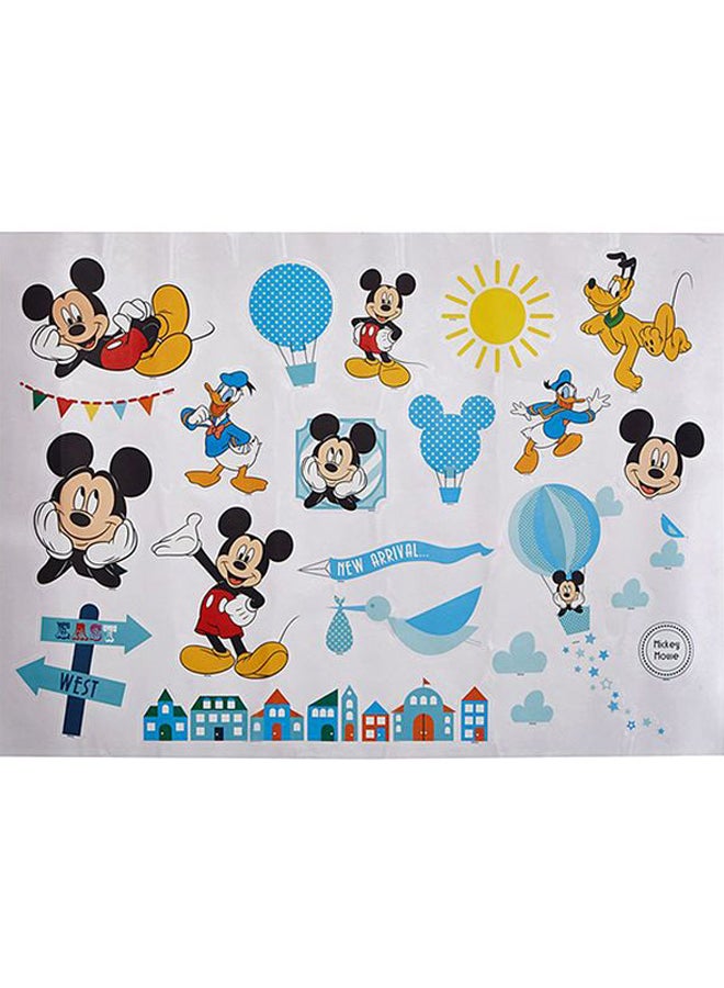 STOR Mickey Mouse Themed Wall Sticker Multicolour 70x50cm  - Image 1