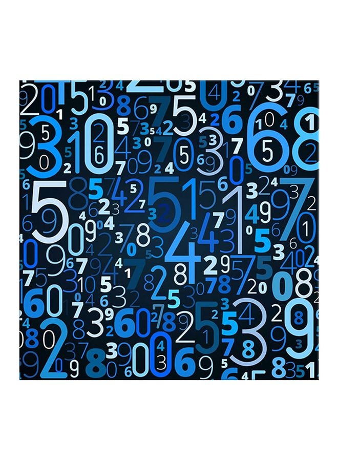 بونامايسون لوحة فنية لديكور الحائط تمثل فن الخط مزّودة بإطار أزرق 40x40سم  - Image 1