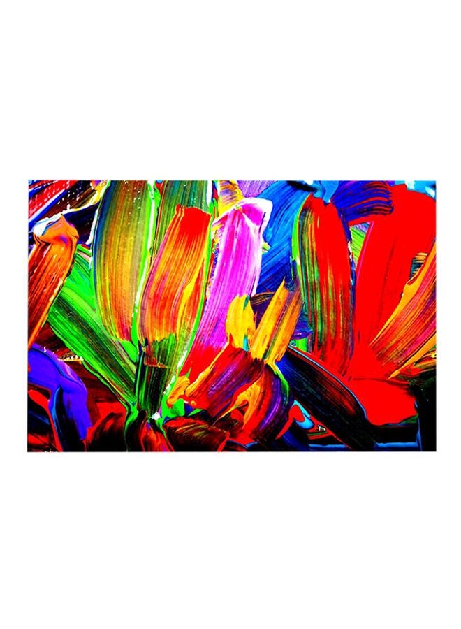 بونامايسون لوحة فنية لديكور الحائط مزودة بإطار بتصميم يمثل زهوراً متعدد الألوان 45x30سم  - Image 1