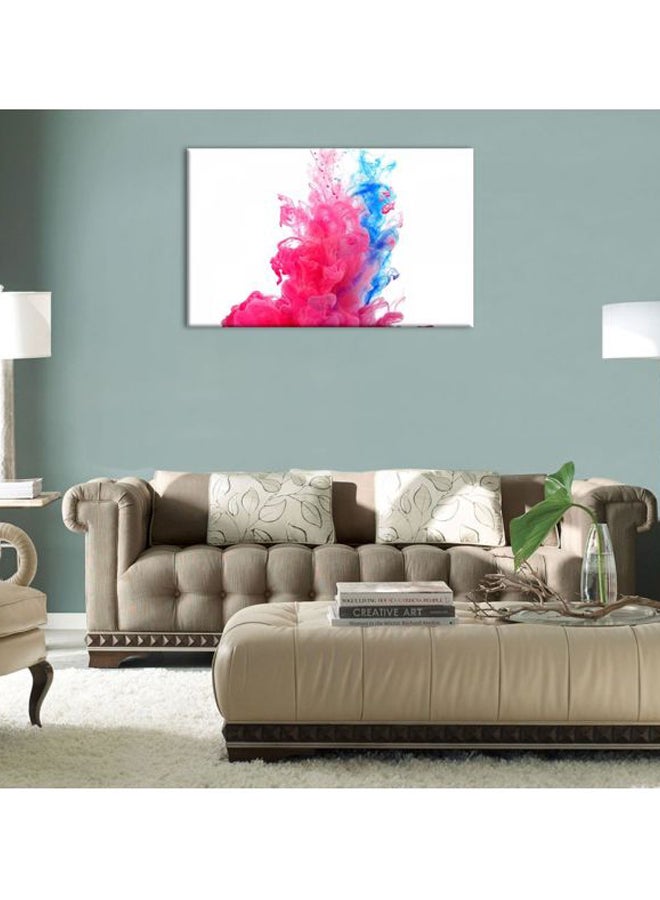 بونامايسون لوحة فنية لديكور الحائطبرسمة تجريدية مزودة بإطار وردي/ أزرق/ أبيض 30x45سم  - Image 2