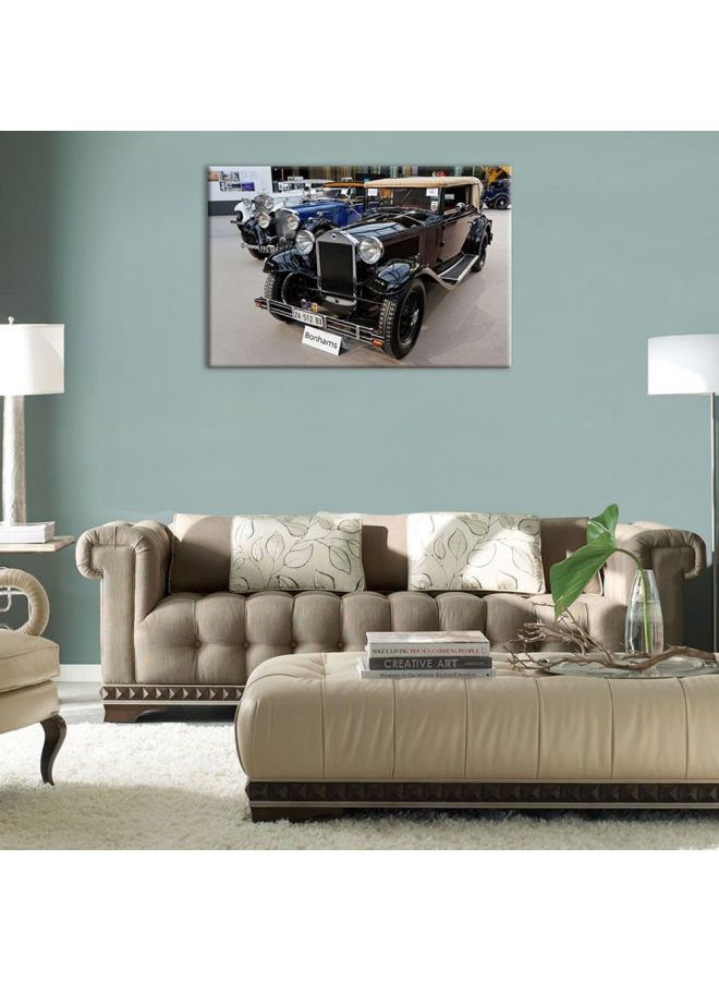 Bonamaison Decorative Car Themed Canvas Wall Painting With Frame Grey/Black/Blue 30x45cm  - Image 2