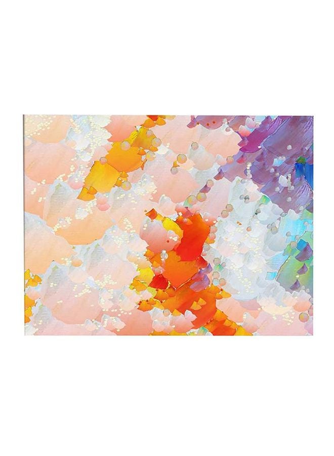 Bonamaison Abstract Themed Decorative Wall Painting With Frame Orange/Pink/Purple 60x40cm  - Image 1