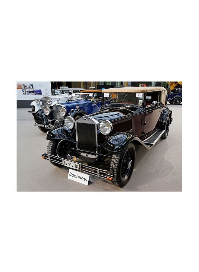 Bonamaison Decorative Car Themed Canvas Wall Painting With Frame Grey/Black/Blue 30x45cm  - Image 1