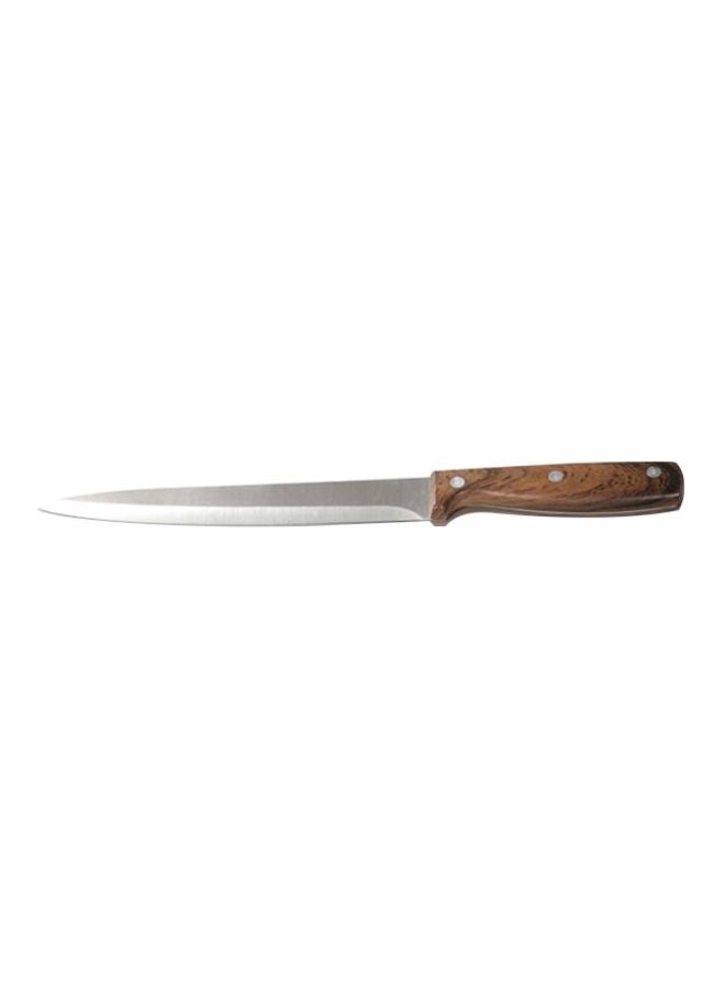 Royalford - Slicer Knife Silver/Brown 8inch - Image 1
