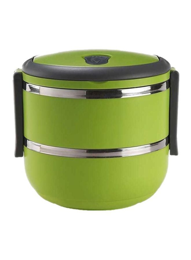 Royalford Double Layer Lunch Box Green  - Image 1