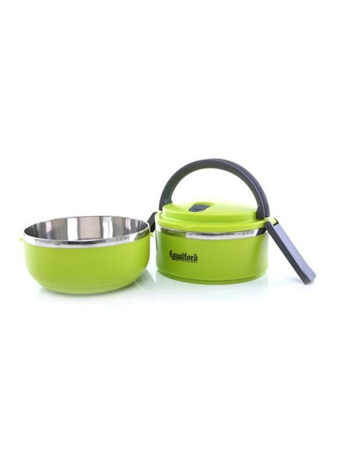 Royalford Double Layer Lunch Box Green  - Image 2