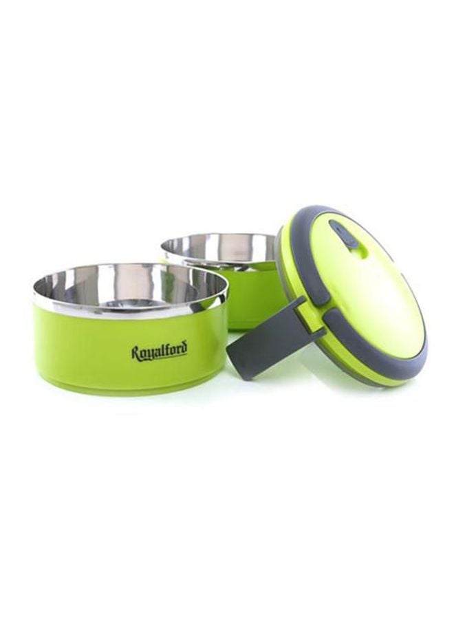 Royalford Double Layer Lunch Box Green  - Image 3