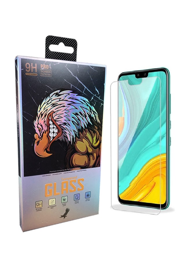 9 إتش لاصقة حماية للشاشة برو بلس من الزجاج المقوى لهاتف هواوي Y8s شفاف - Image 1