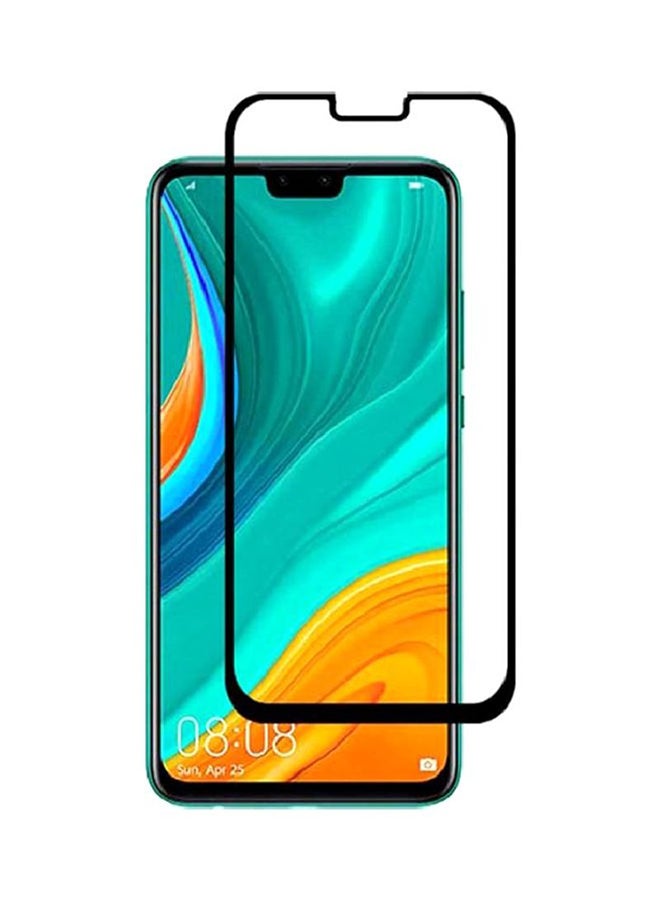 9 إتش لاصقة حماية للشاشة برو بلس من الزجاج المقوى لهاتف هواوي Y8s شفاف/ أسود - Image 2