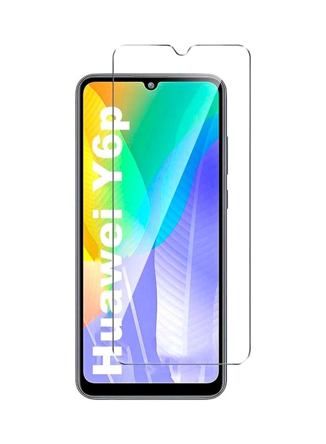 9 إتش لاصقة حماية للشاشة من الزجاج المقوى برو بلس لهاتف هواوي Y6P شفاف/ أسود - Image 2