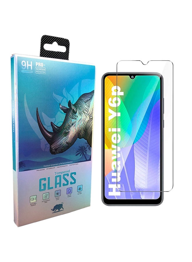 9 إتش لاصقة حماية للشاشة من الزجاج المقوى برو بلس لهاتف هواوي Y6P شفاف - Image 1