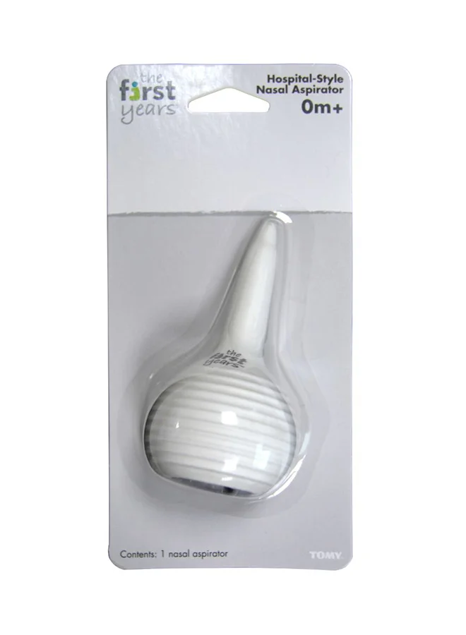 the FIRST years Holpital-Style Baby Nasal Aspirator With Multiple Operation Adjustable Settings