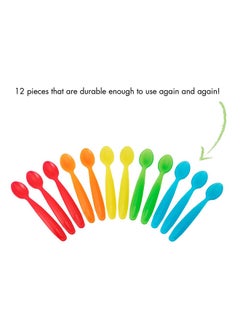 Take & Toss Pack Of 12 Infant Spoons - Multicolour  - Image 4