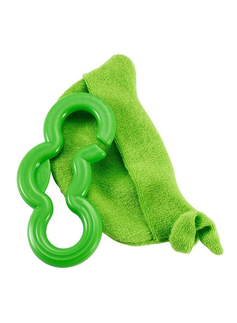 2 In 1 Chilled Peas Teether, 3+ Months - Green